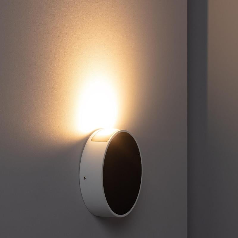 Aplique de Pared Exterior LED 6W de Aluminio Crono Negro
