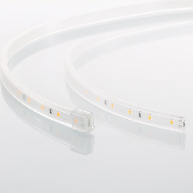 Tira LED 220V SMD2835 60LED/m Verde IP65 Ancho 12mm Corte 100cm