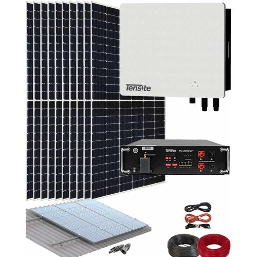 Kit Instalación Placas Solares Híbrido Tensite 5kW 9200kWhaño