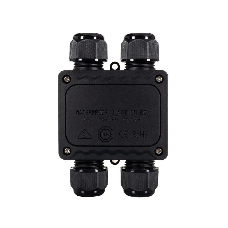 Caja Estanca de Empalmes en H 128x80x40 mm 4 Conos IP68