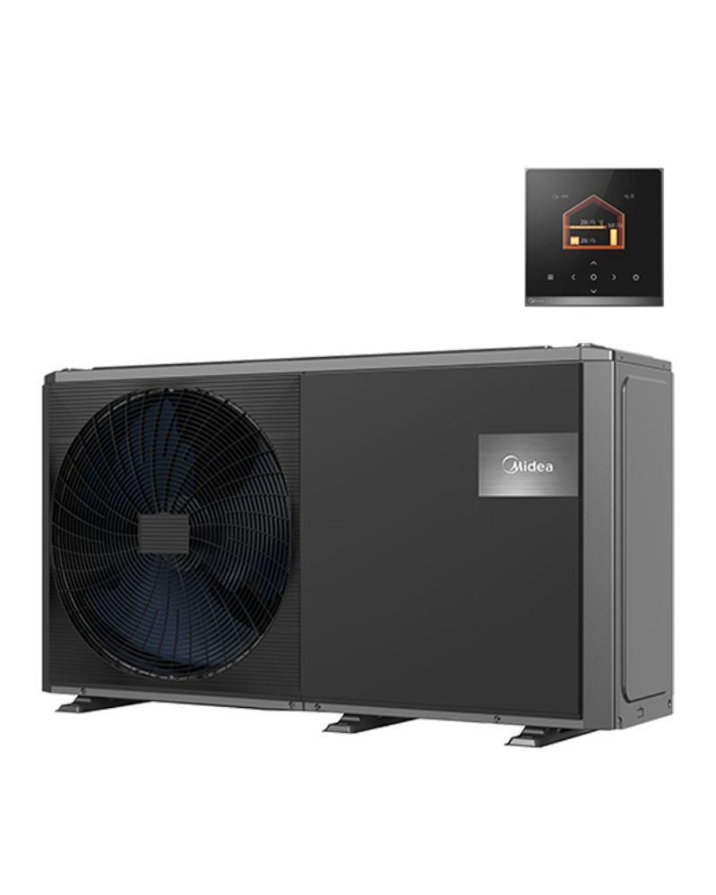 Kit Calefacción Aerotermia Suelo Radiante para 150m2 con Midea M-Thermon HT 12kW