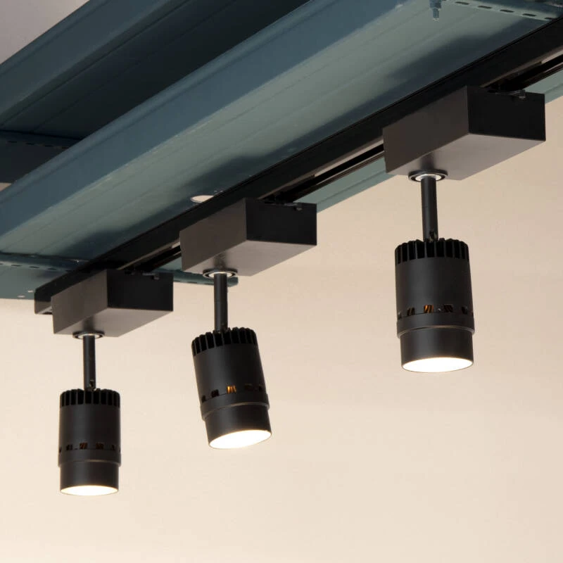 Carril Trifásico Aluminio para Focos LED 2 Metros