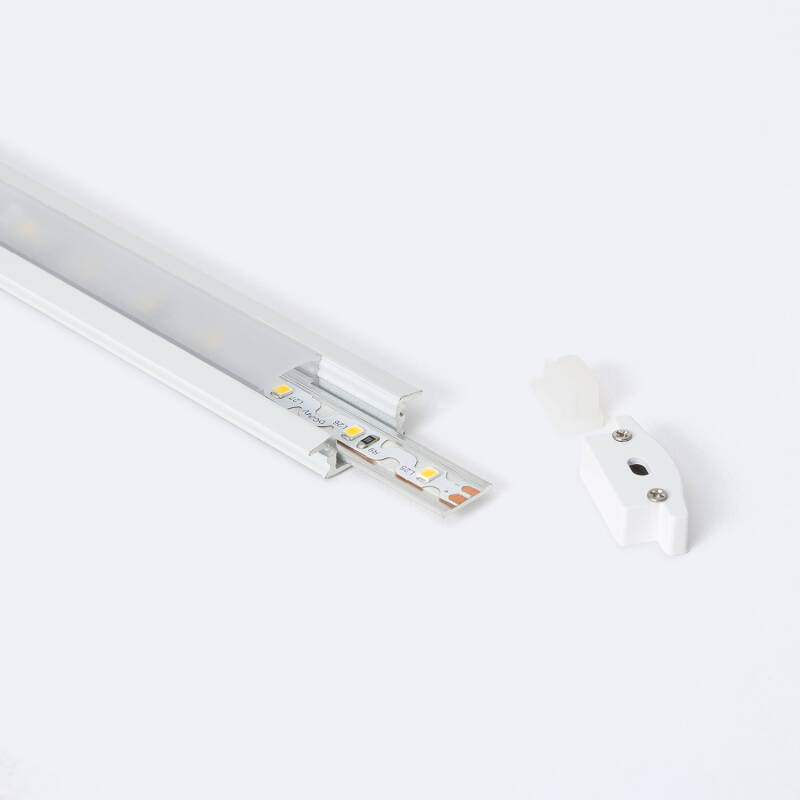 Perfil Aluminio Estanco IP65 Empotrable 2m para Tira LED hasta 8 mm