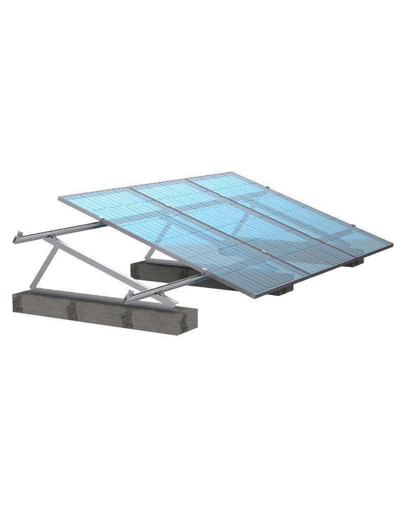 Estructura 6 Paneles 30º Inclinada Falcat