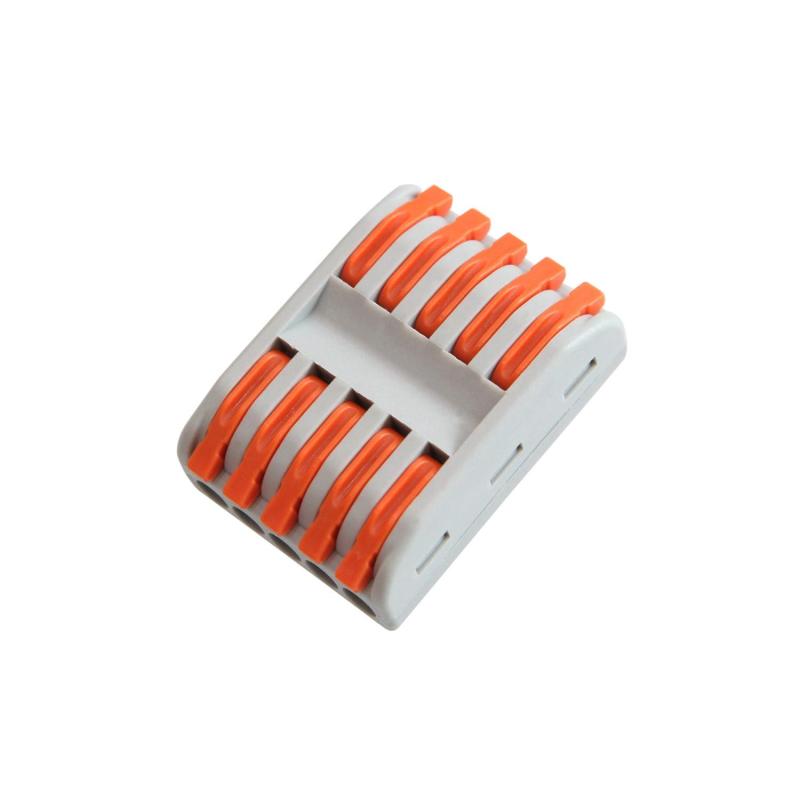 Pack 5 Conectores Rápidos 5 Entradas y 5 Salidas SPL-5 para Cable Eléctrico de 0.08-4mm²