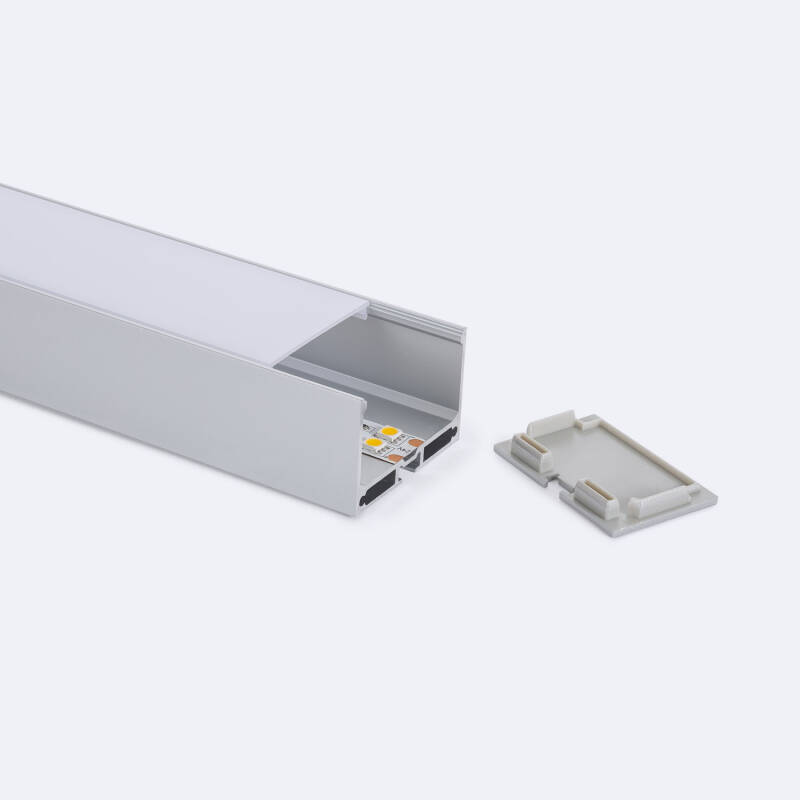 Perfil Aluminio Colgante XL para Tira LED hasta 45 mm