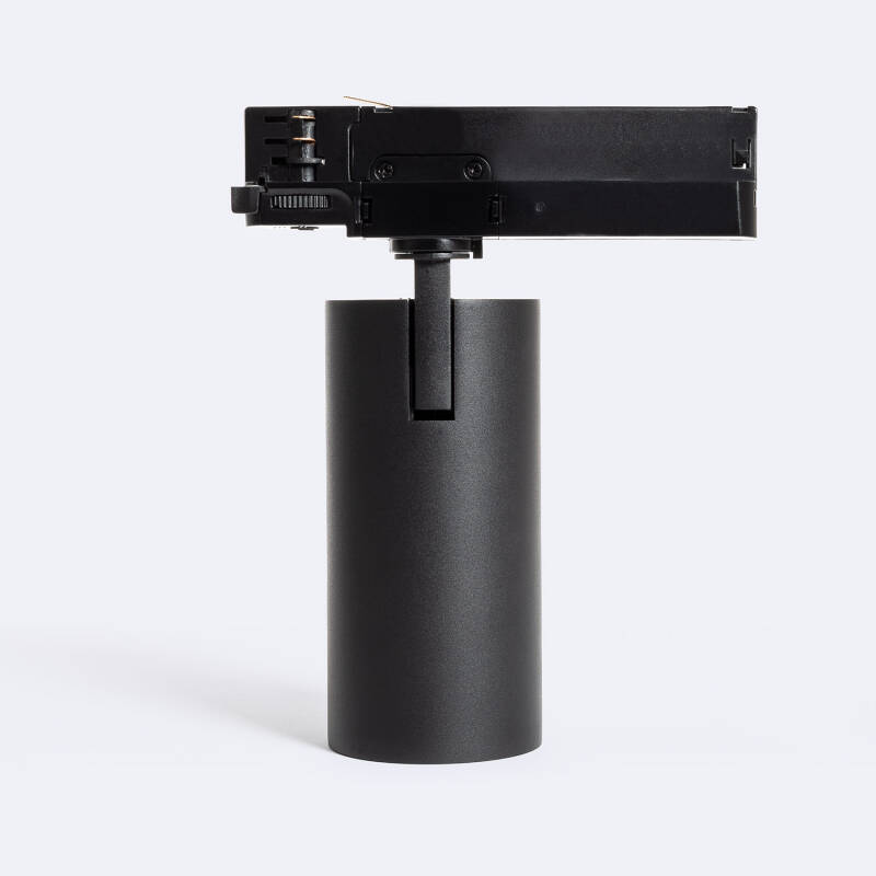 Foco Carril LED Trifásico 30W Fasano Regulable Negro