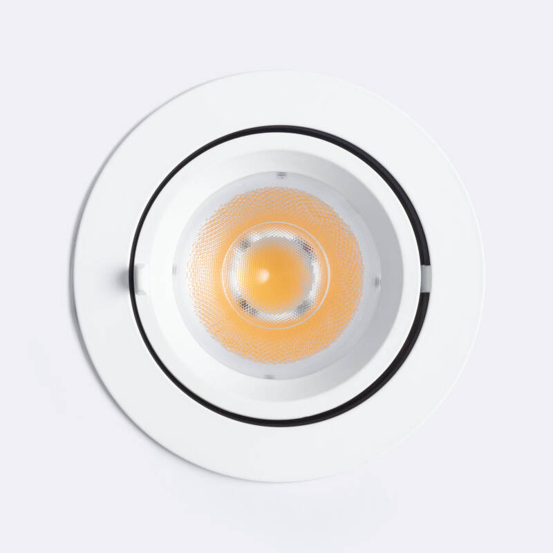 Downlight LED 24W Circular Direccionable Chip OSRAM 38º CCT 120 lm/W LIFUD Corte Ø 120 mm