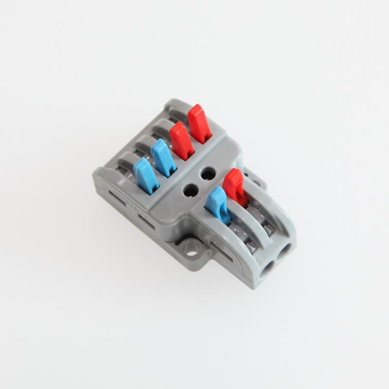 Pack 5 Conectores Rápidos 2 Entradas 4 Salidas SPL-42 para Cable Eléctrico de 0.08-4mm²
