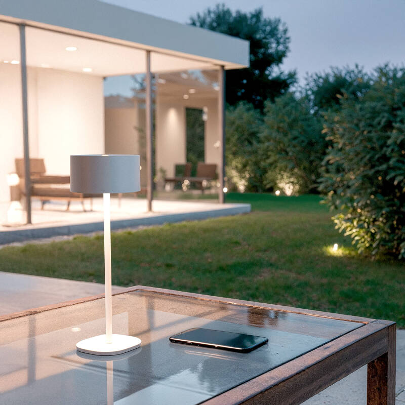 Lámpara de Mesa LED Portátil Exterior con Batería USB Recargable Mounka Square