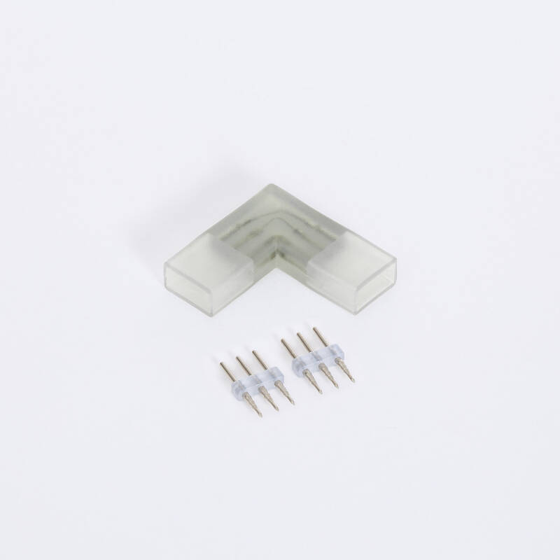 Conector Tipo "L" para Tira LED CCT 220V AC Ancho 14 mm