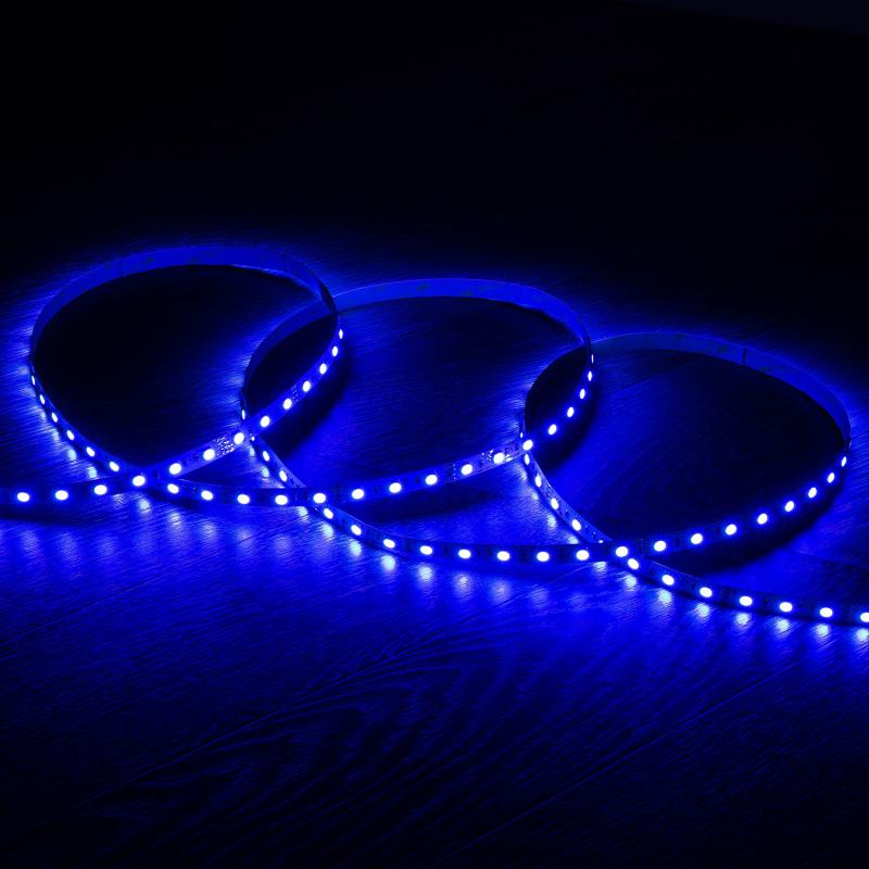 Tira LED 12V RGB SMD 60 LED/m 5m 9W/m Ancho 10mm Corte 5cm IP20