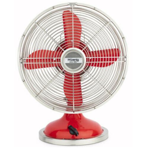Ventilador de Mesa Silencioso 33W Rojo Hkoenig