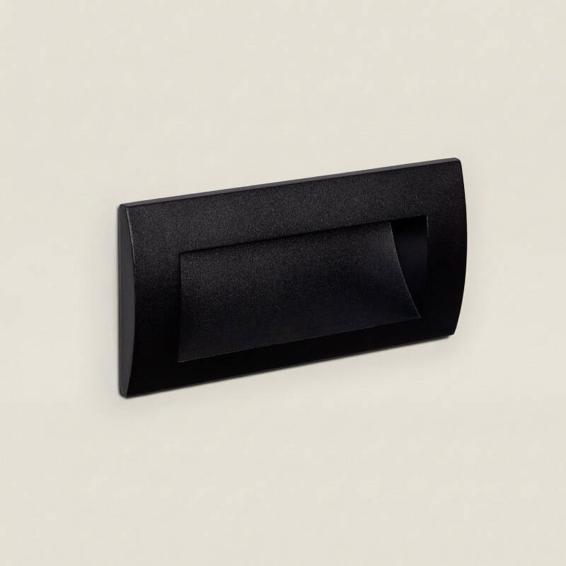 Baliza Exterior LED 4W Empotrable Pared Rectangular Edulis