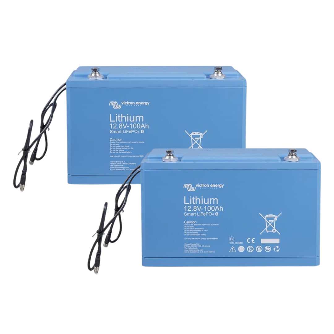 Pack 2ud Baterías de Litio 100Ah 12,8V LiFePO4 Victron Smart