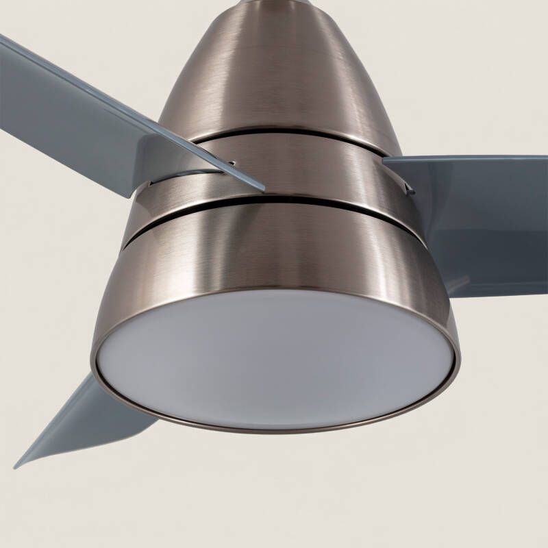 Ventilador de Techo Silencioso Industrial Plata 91cm Motor DC
