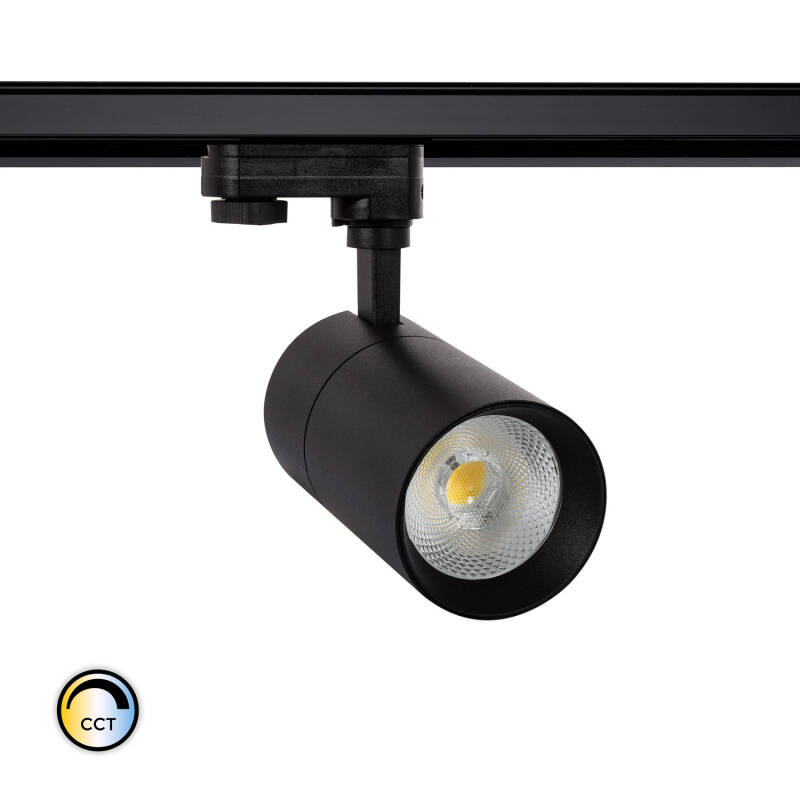 Foco Carril LED Trifásico 20W Regulable CCT Seleccionable Mallet