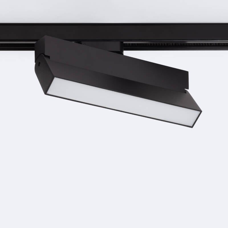 Foco Carril Lineal LED Monofásico 24W Regulable CCT Seleccionable Elegant Negro