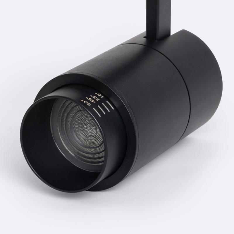 Foco Carril LED Trifásico 20W Pulyx Regulable CCT Seleccionable Multiángulo 15-60º