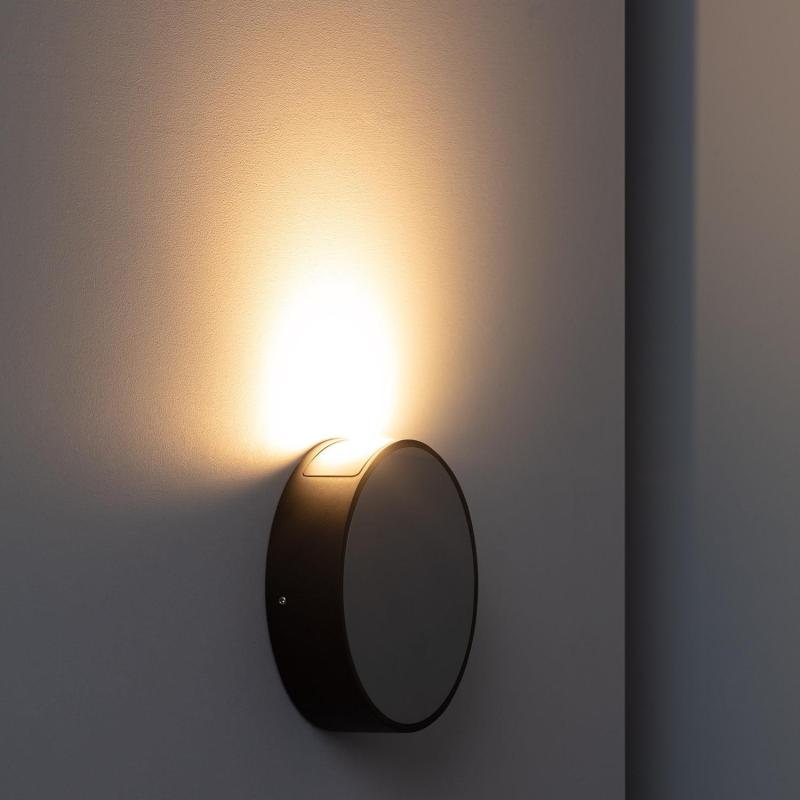 Aplique de Pared Exterior LED 6W Aluminio Crono Gris