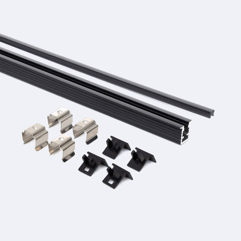Perfil Aluminio Empotrable 2m para Tira LED hasta 6 mm