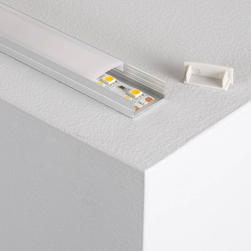 Perfil Aluminio Superficie para Tira LED hasta 20 mm