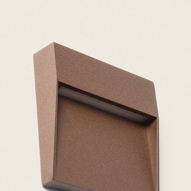 Baliza de Pared Exterior LED 3W CCT Seleccionable Superficie Cuadrado Jade