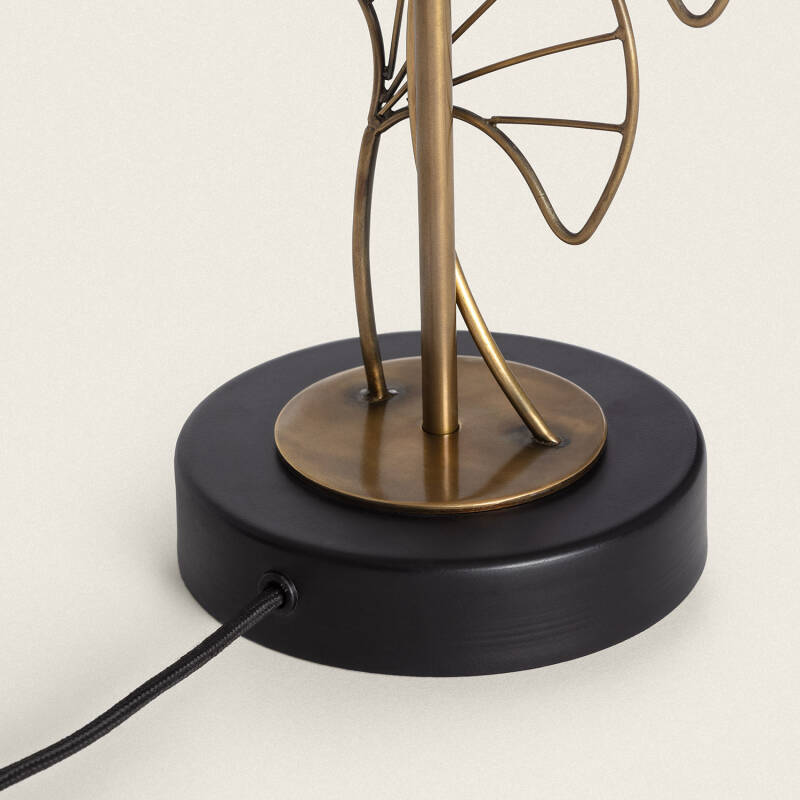 Lámpara de Mesa Metal Palm