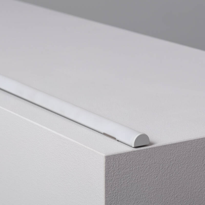 Perfil Aluminio Superficie Flexible 1m para Tiras LED hasta 12 mm