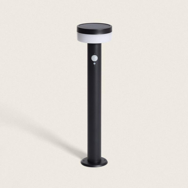 Baliza de Pie Exterior Solar LED 1,5W 50cm Acero Inoxidable con Sensor de Movimiento Ashier
