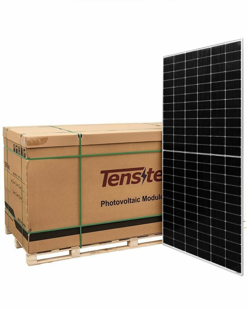 Pallet Placas Solares Fotovoltaicas 600W Monocristalina Tensite 30mm