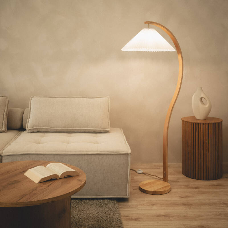 Lámpara de Pie Madera Luanda