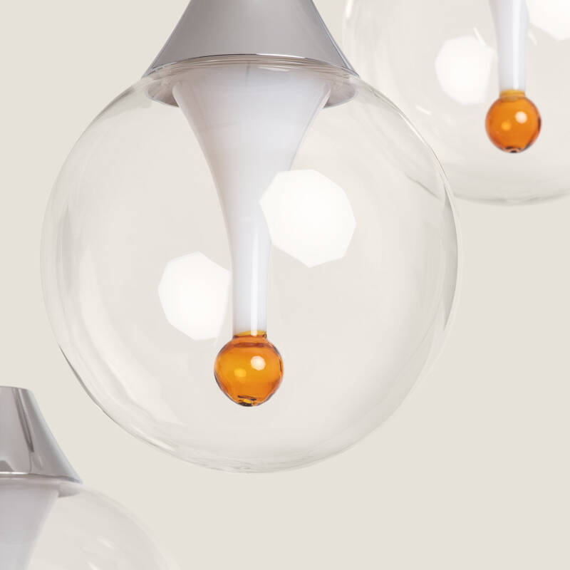 Lámpara Colgante Cristal LED 30W Liborina 3 Focos