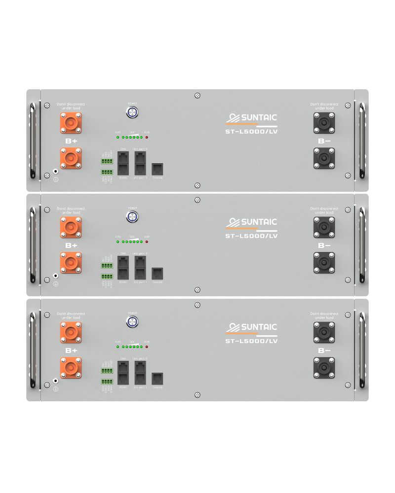 Pack 3 unidades de Baterías Solares de Litio Suntaic ST-L5000/LV 48V 15kWh 300Ah