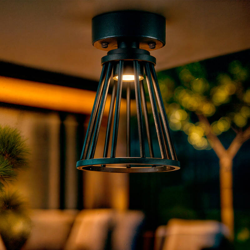 Lámpara de Techo Exterior LED 6W Aluminio Bradda