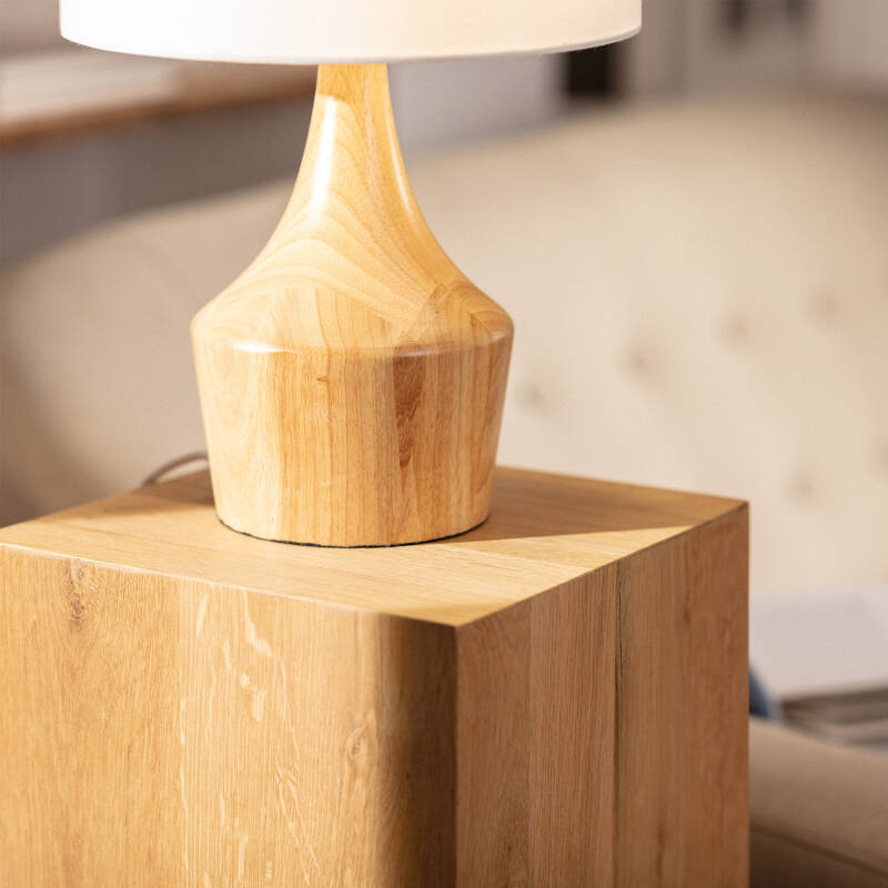 Lámpara de Mesa de Madera Dabai