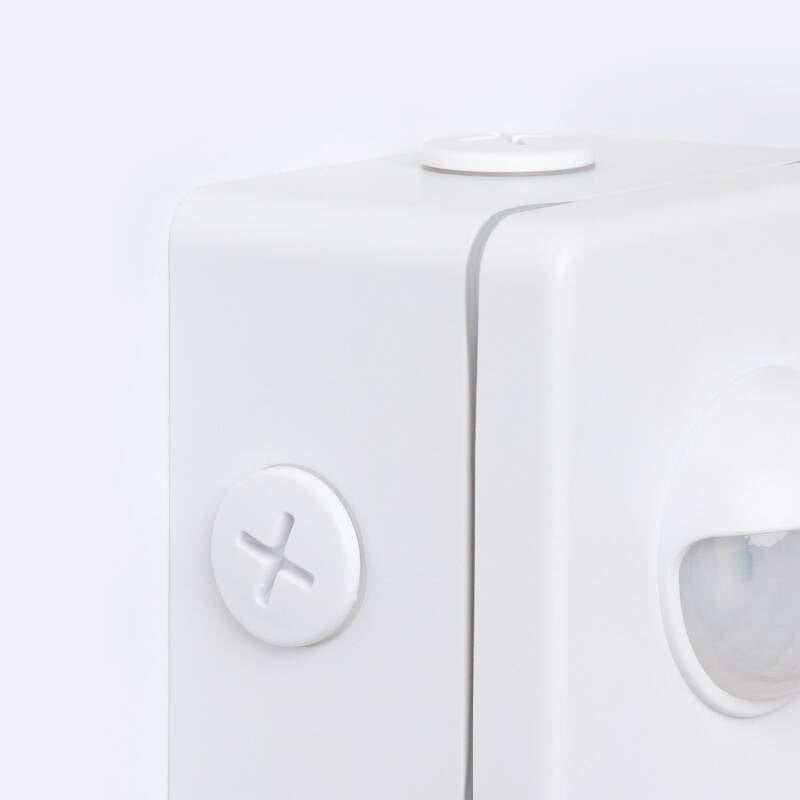 Sensor de Movimiento PIR Crepuscular 240º de Superficie Exterior IP65 con Mando