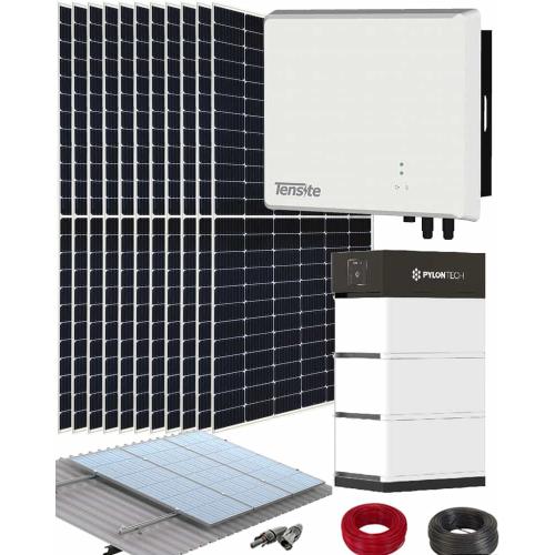 Kit Solar Híbrido Tensite 5kW con 10.65kWh Pylontech