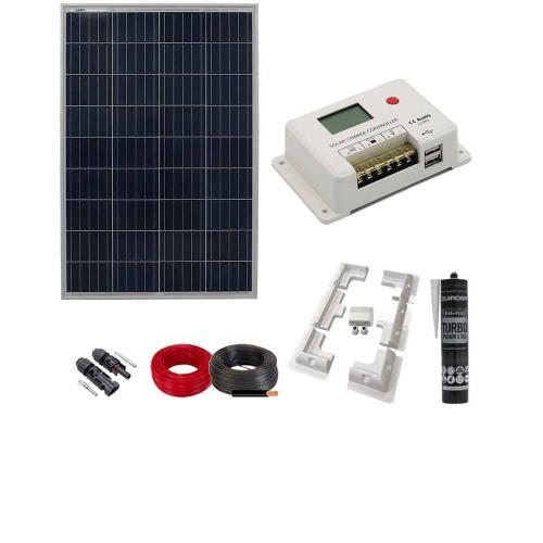 Kit Solar Camping 100W sin Batería con Estructura
