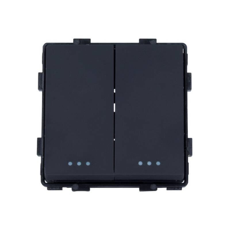 Interruptor Doble con Marco PC Modern
