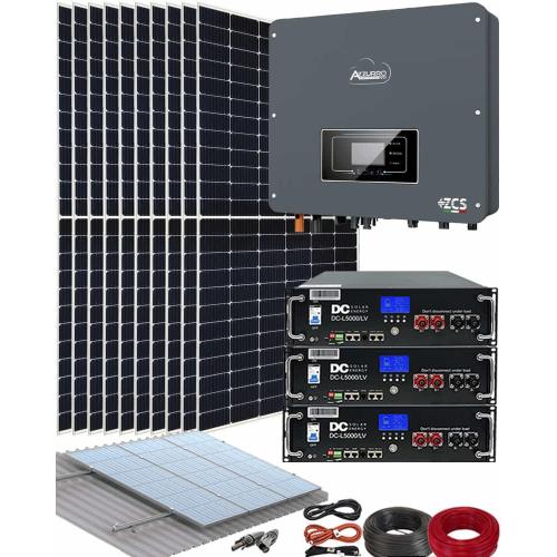 Kit Instalación de Placas Solares Azzurro 5000W con Batería de Litio 15kWh