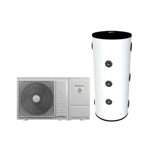 Kit Aerotermia Monobloc 4,4 kW Hisense Hi-Therma para ACS 80 litros