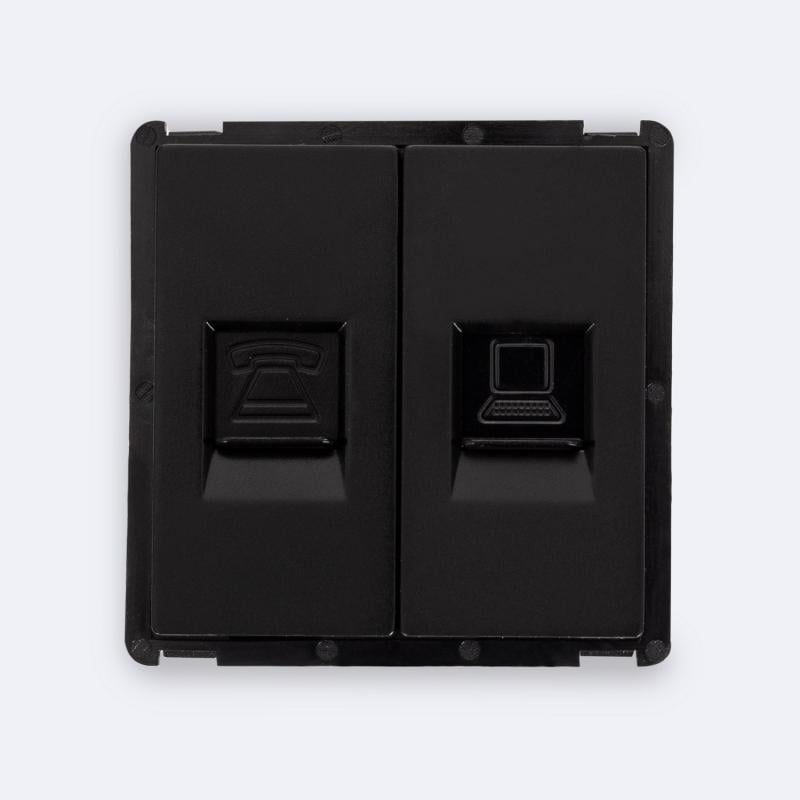 Toma RJ45 CAT 6 Internet + RJ11 Teléfono Modern