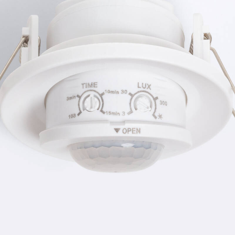Sensor de Movimiento PIR Empotrable 360º Direccionable