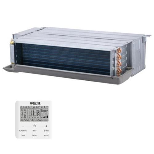 Fancoil Conductos Industrial tubos tomas a la derecha KFCI-600CD30 con mando a distancia