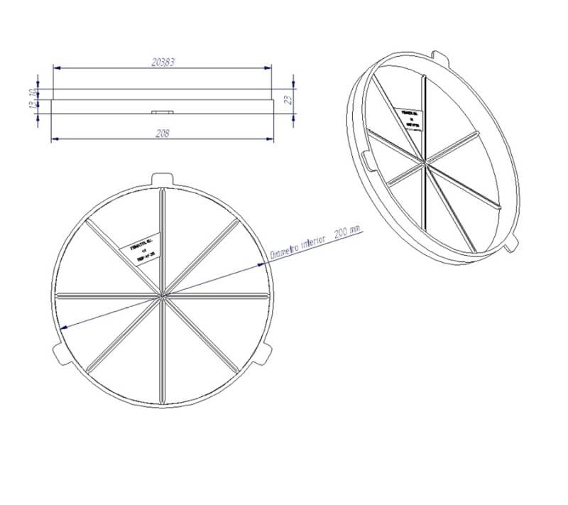 Aro para foco de 200mm AF30