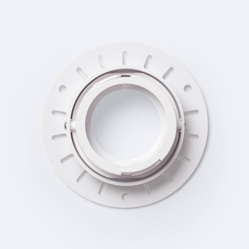 Aro Downlight Circular Basculante Integración Escayola/Pladur para Bombilla LED GU10 / GU5.3 Corte Ø70 mm Suefix