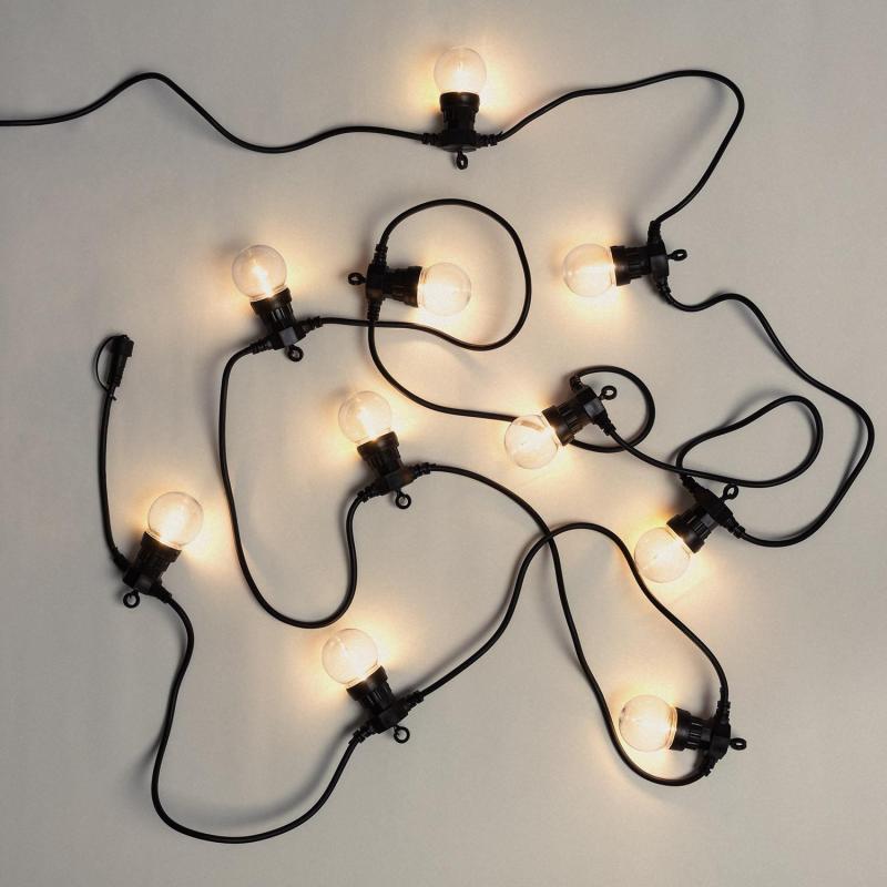 Guirnalda Luces Exterior Easyfit 12VAC con 10 Bombillas 5.65m