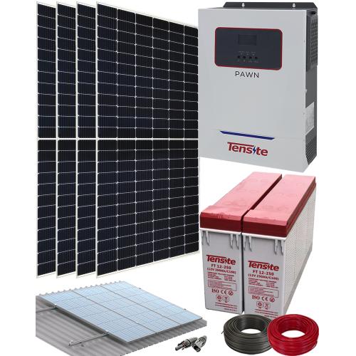 Kit Solar Instalacion Aislada 3000W 24V 6000Whdia