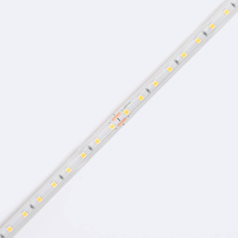 Tira LED Regulable 220V SMD Autorrectificada 120 LED/m BOBINA 20m 12W/m 1080lm/m Superestrecha Ancho 6.5mm Corte 10cm IP65